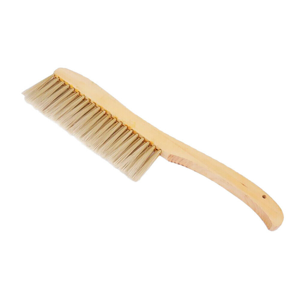 1 piece Natural Horse Mane Beekeeping Bee Hive Brush Tool Wooden Handle