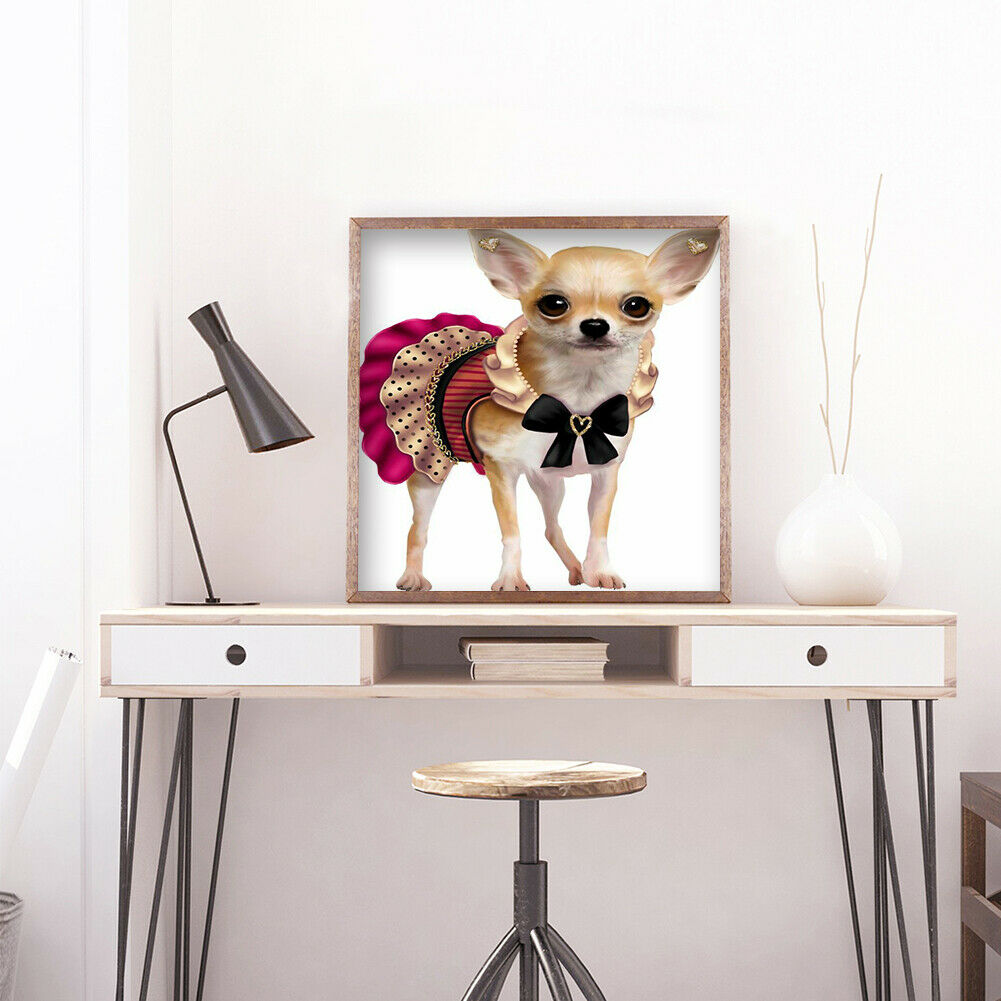 5D Diamond Painting Full Round Drill dog Picture of Rhinestone @