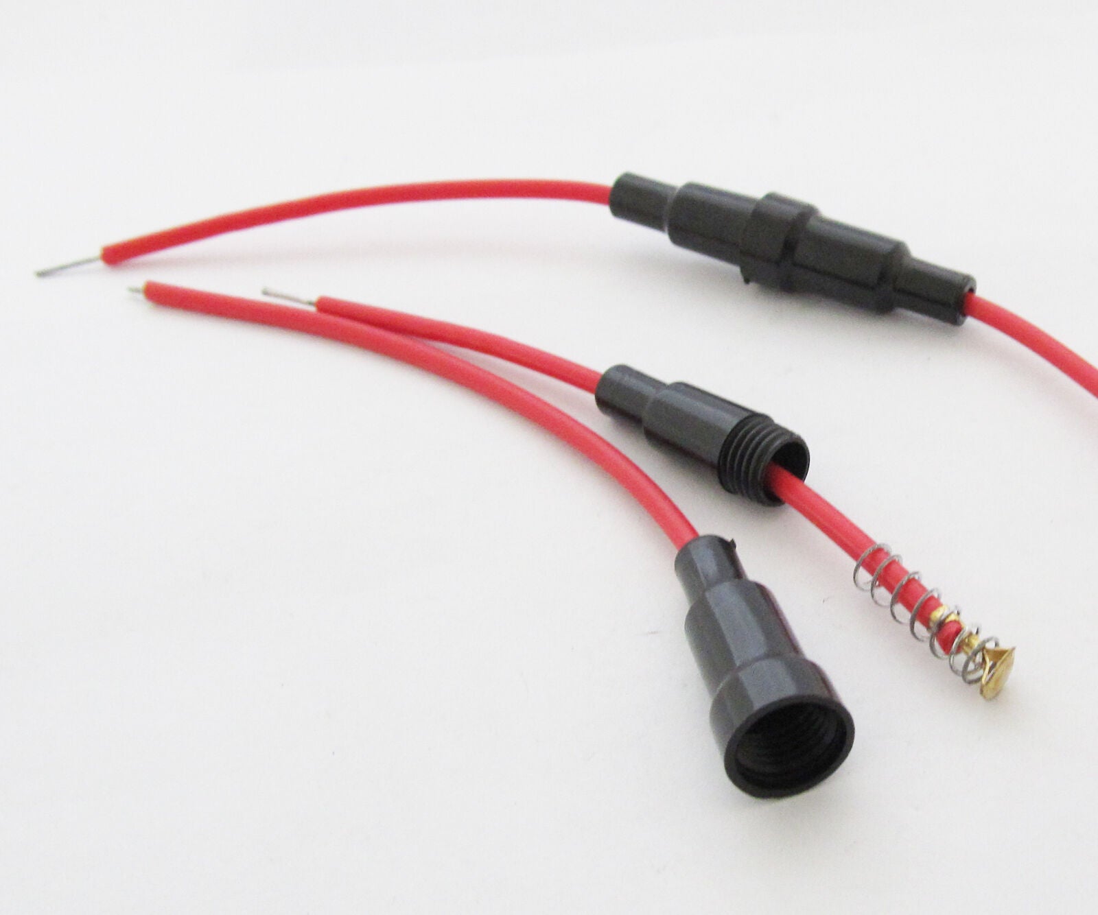 2pcs Fuse Holder Inline Screw Type for 6X30mm Fuse Wire Cable AGC Glass