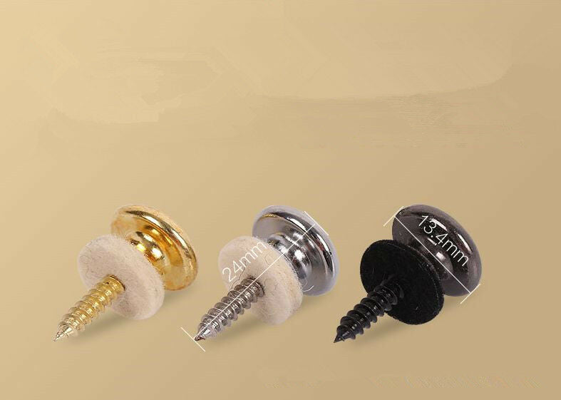 2 Pcs Guitar Strap Buttons Strap Locks Straplocks Mushrooms Heads Chrome`.l8