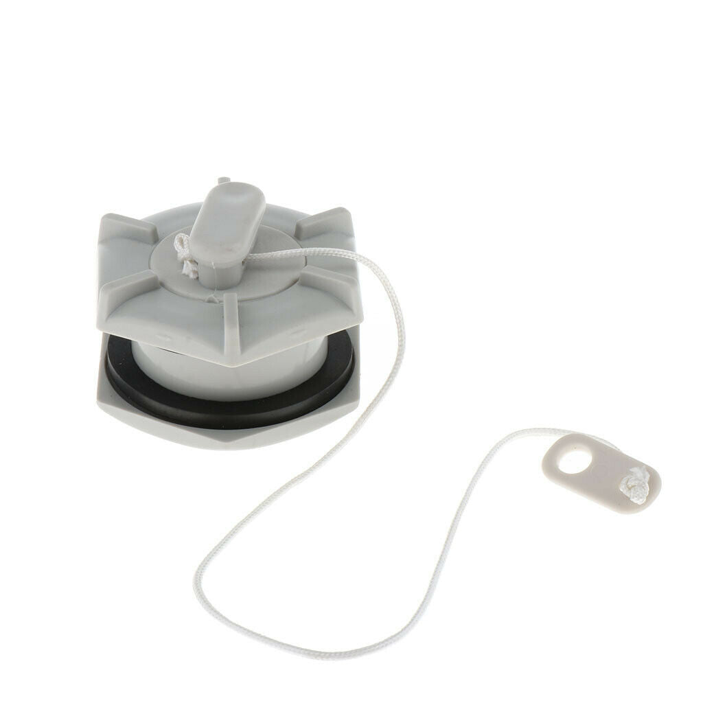 Universal Inflatable Boat Air Valve Adaptor Replacement with Pull Cord