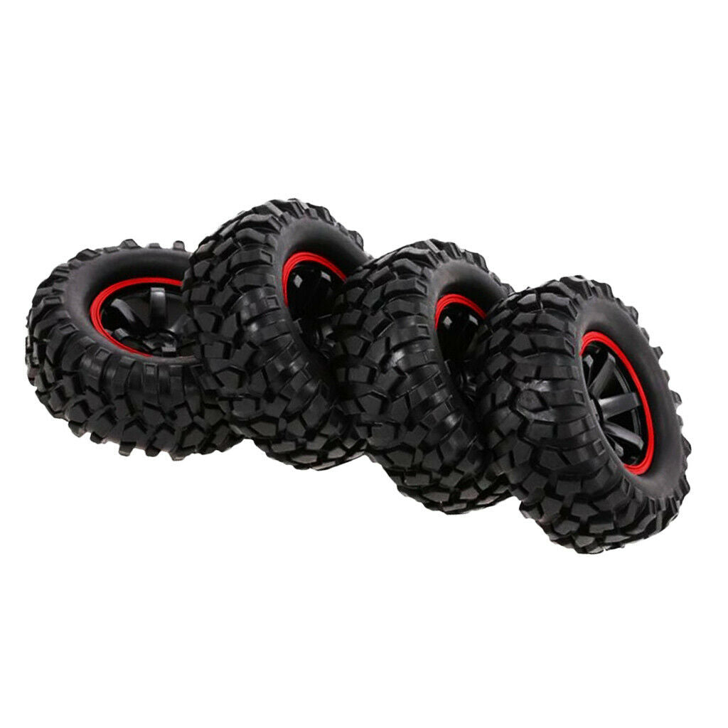 96mm rubber tires 1.9 "wheels for 1/10 RC rock crawler buggy