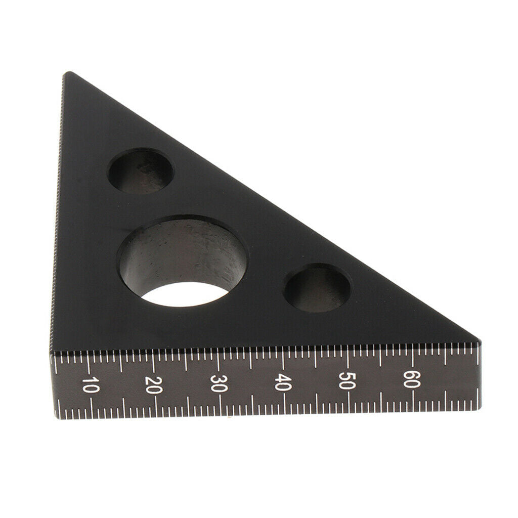 2 lot Metric Aluminum Alloy Woodworking Triangle Square Pressional Easy-Read