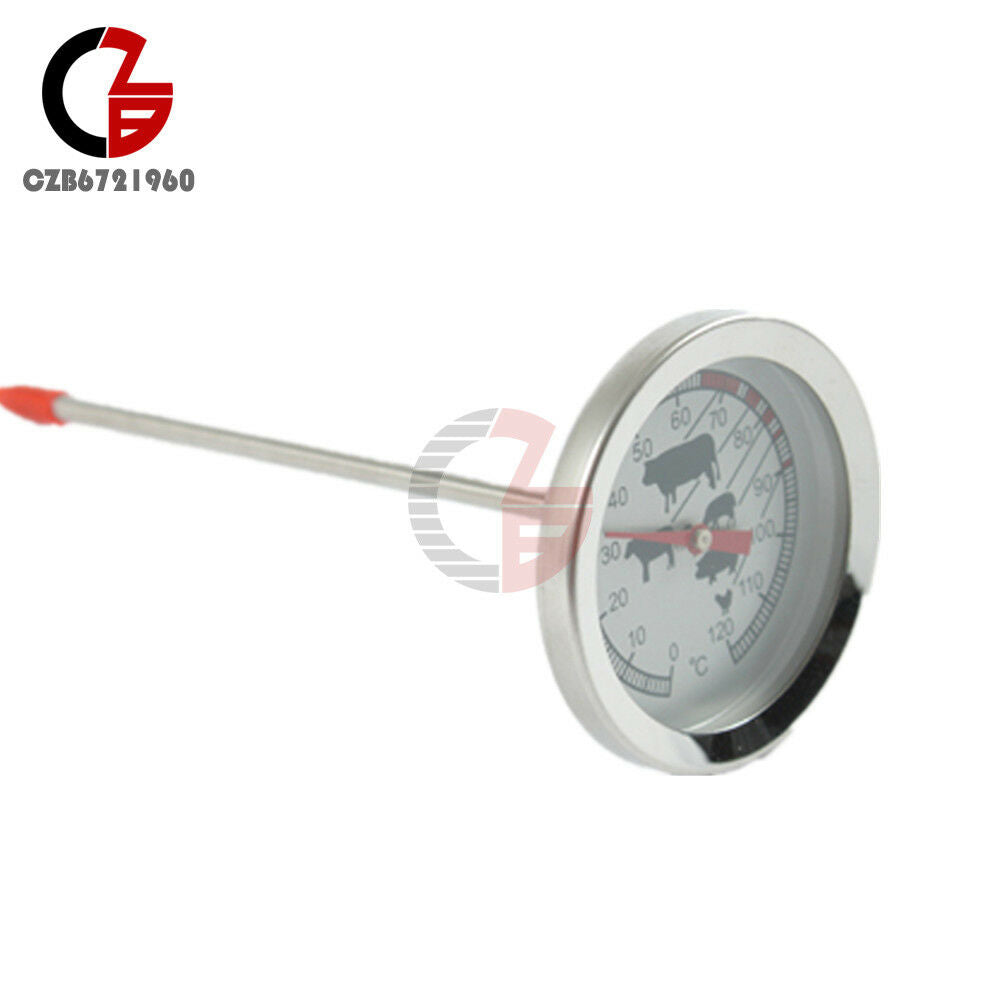 Stainless Steel Instant Read Probe Thermometer BBQ Food Cooking Meat Gauge HOT