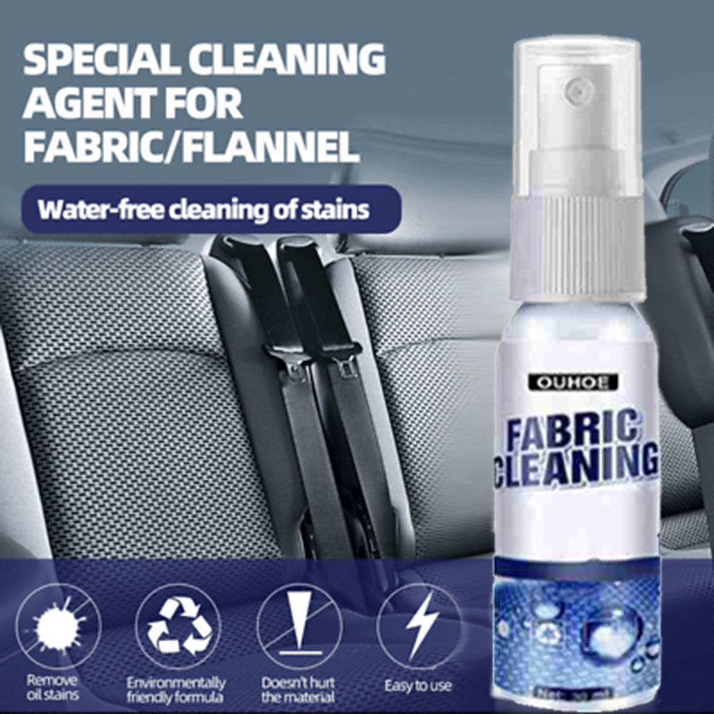 30ML Car Interior Leather Flannel Fabric Parts Retreading Restore Deep Cleaning.