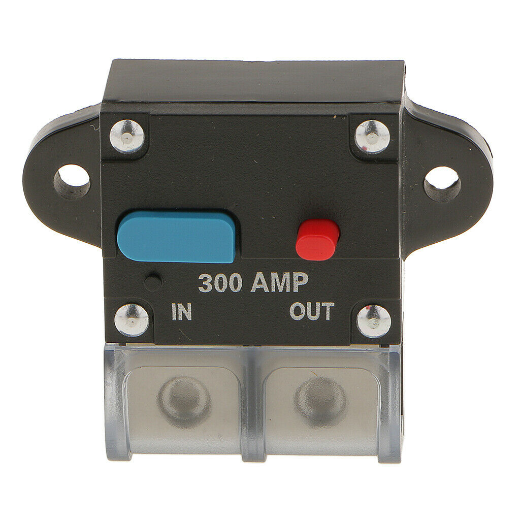300A Amp In-Line Circuit Breaker Stereo/Audio/Car/ Fuse Holder 12V/24V