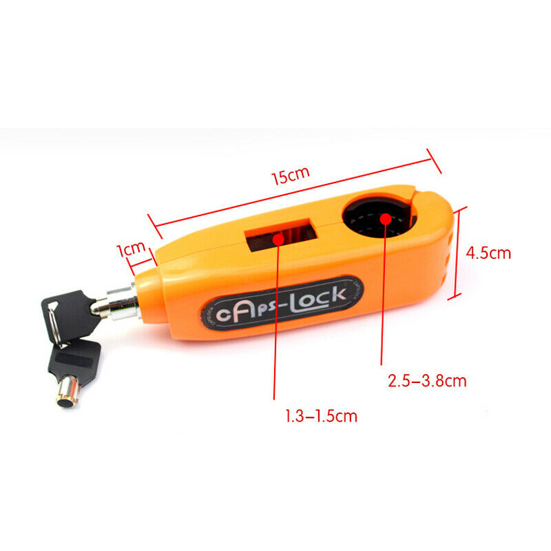 Motorcycle Scooter Handlebar Brake Lock Lever Grip Throttle Security Anti-theft
