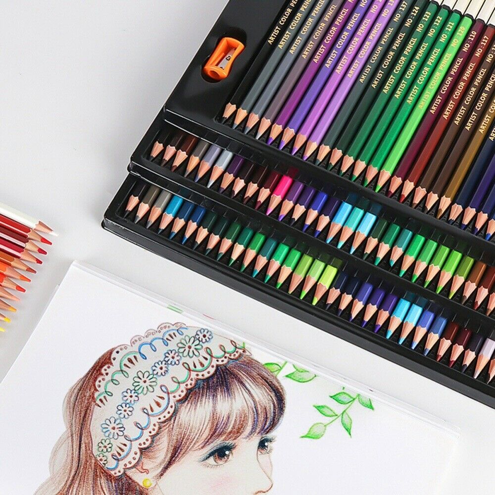120pcs Colored Pencil Drawing Set Painting Sketching Pencil Student Supplies