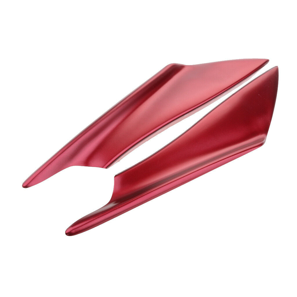 4 Pieces Red Car Universal Front Bumper Spoiler Lip Splitter Fins