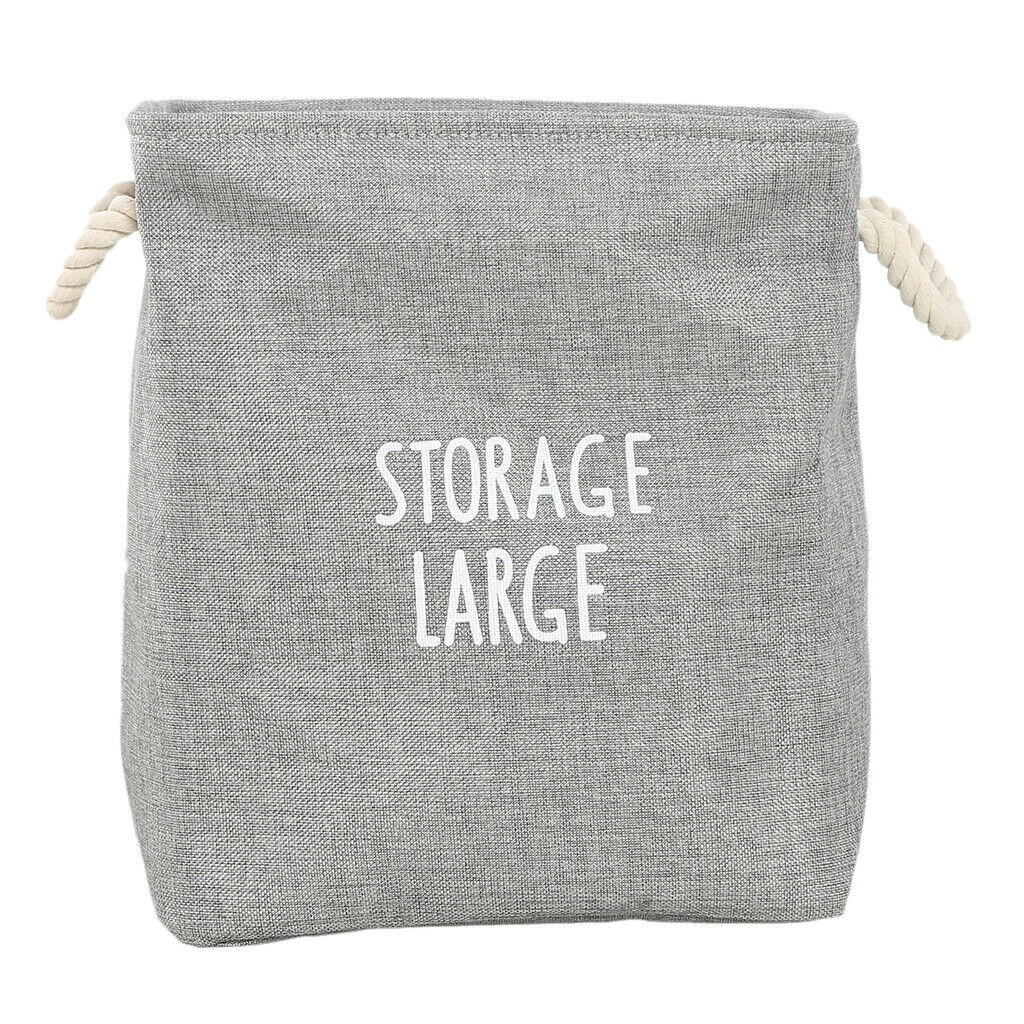 Fabric Storage Basket Bin 40x33x43cm Large Organization Storage Cube Grey