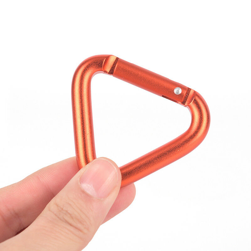 1pc Triangle Carabiner Outdoor Camping Hiking Keychain Snap Clip Hook Buc.l8