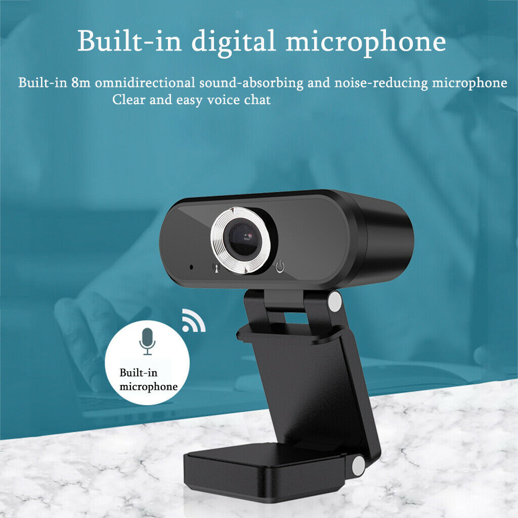 Full HD 1080P Webcam With Microphone MIC USB For PC Desktop Laptop NEW