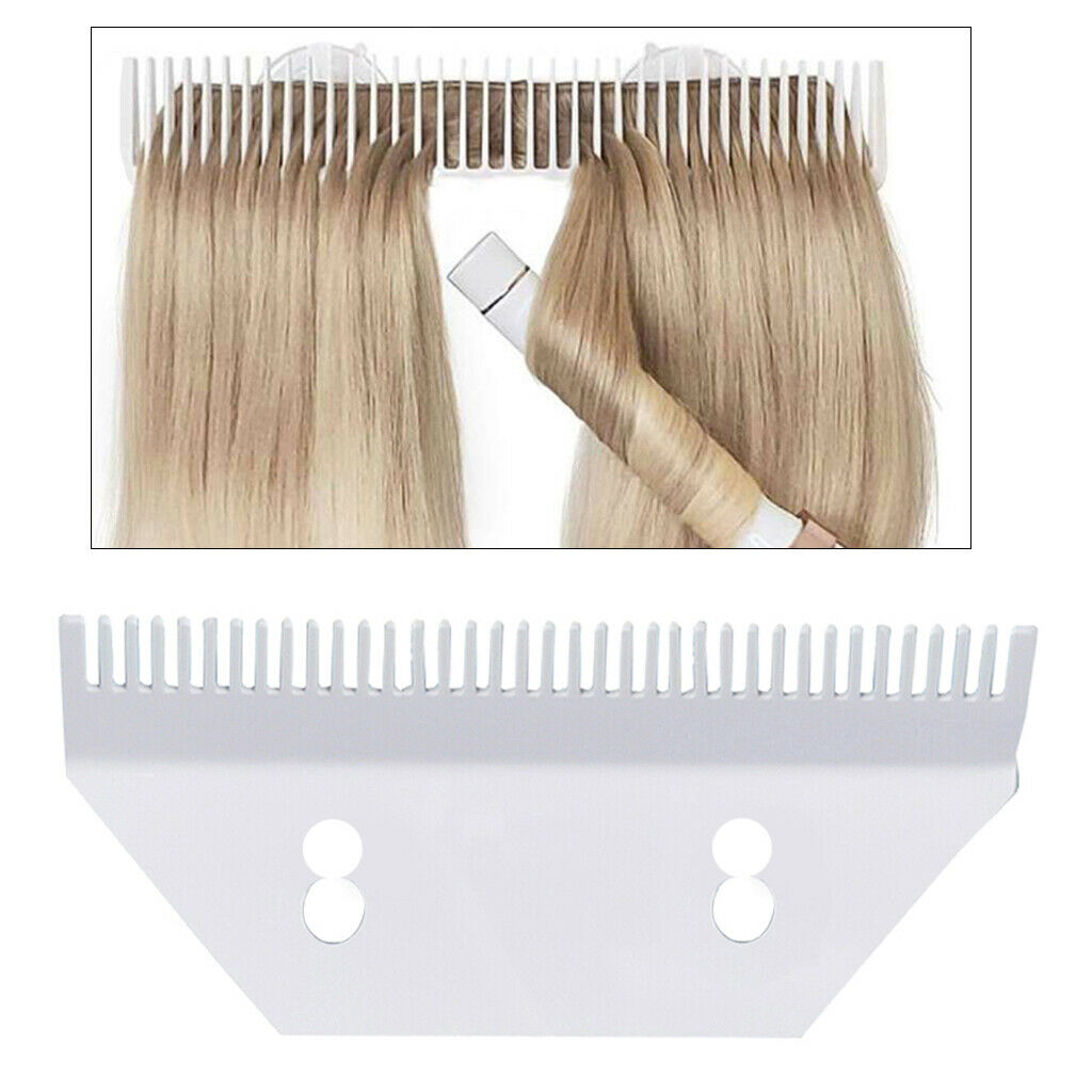 4Pcs Acrylic Salon Hair Extension Wigs Hanger Display Holder Plate Organizer