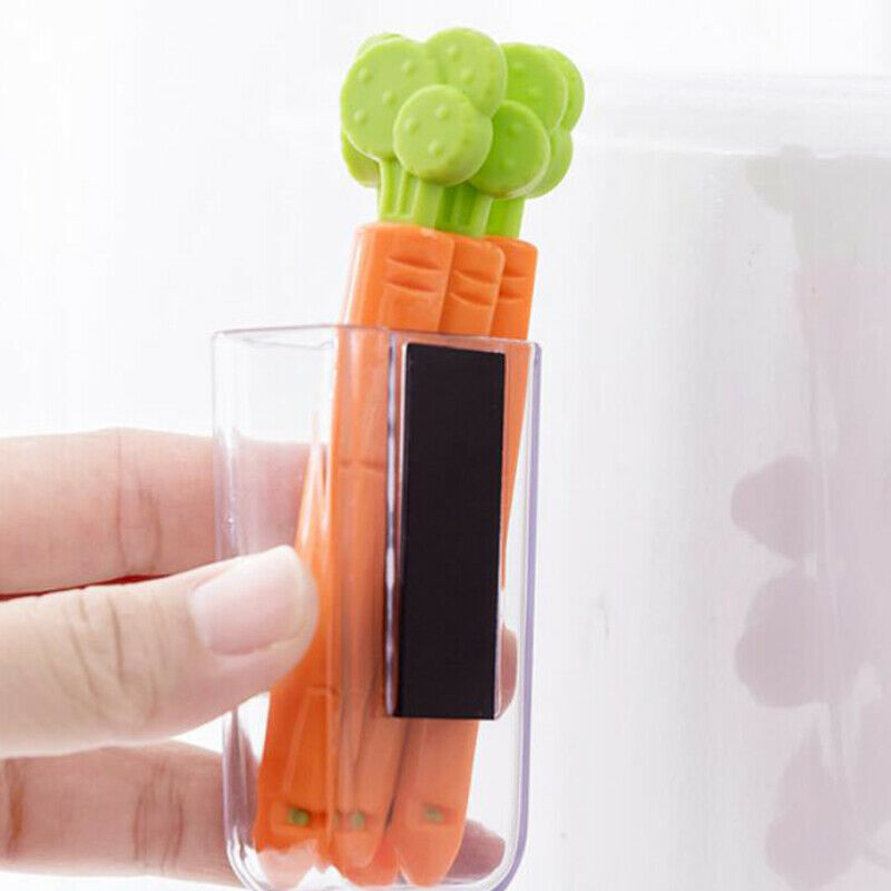 5PCS Food Sealing Clip with box Fridge Magnet Kitchen Storage Snack Seal .l8