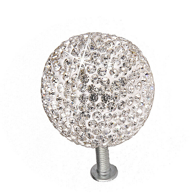 Crystal Ball Glass Drawer Closet Cupboard Cabinet Pull Knob Handle +5 size Screw