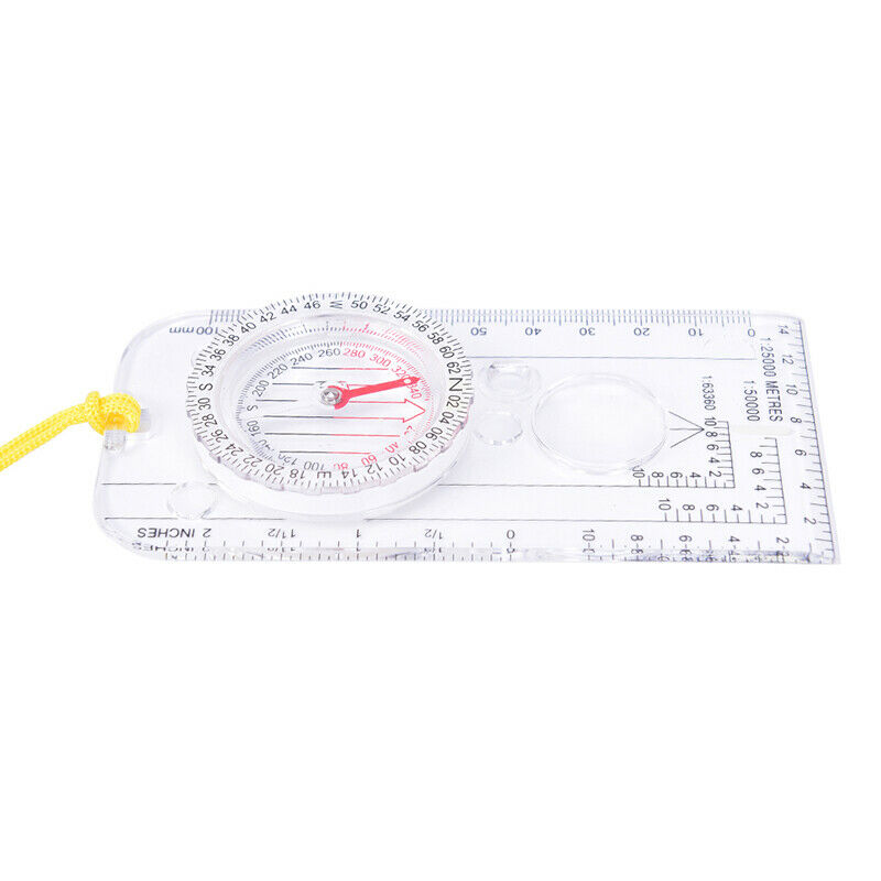 Magnifying Orienteering Compass Navigation Map Reading Scouts Cadet Hikin.l8