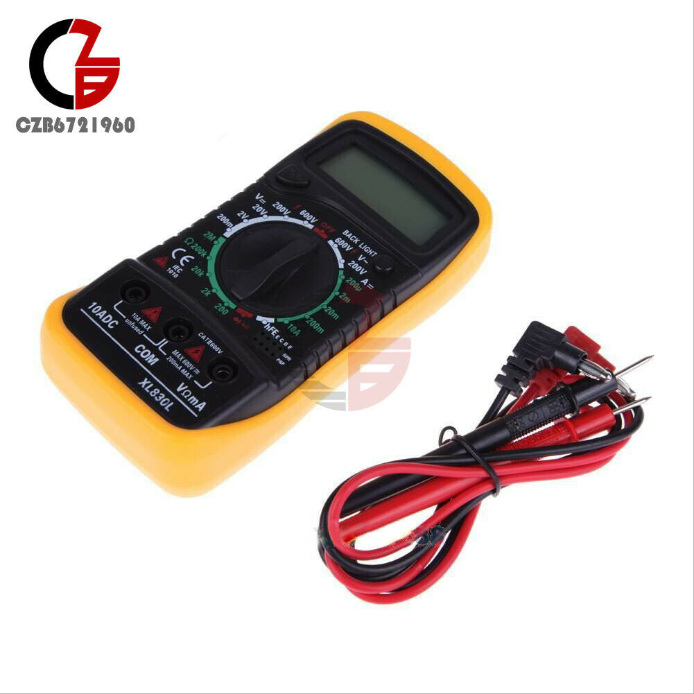 XL-830L Digital LCD Multimeter Voltmeter Ammeter Ohmmeter Volt Amp Ohm Meter