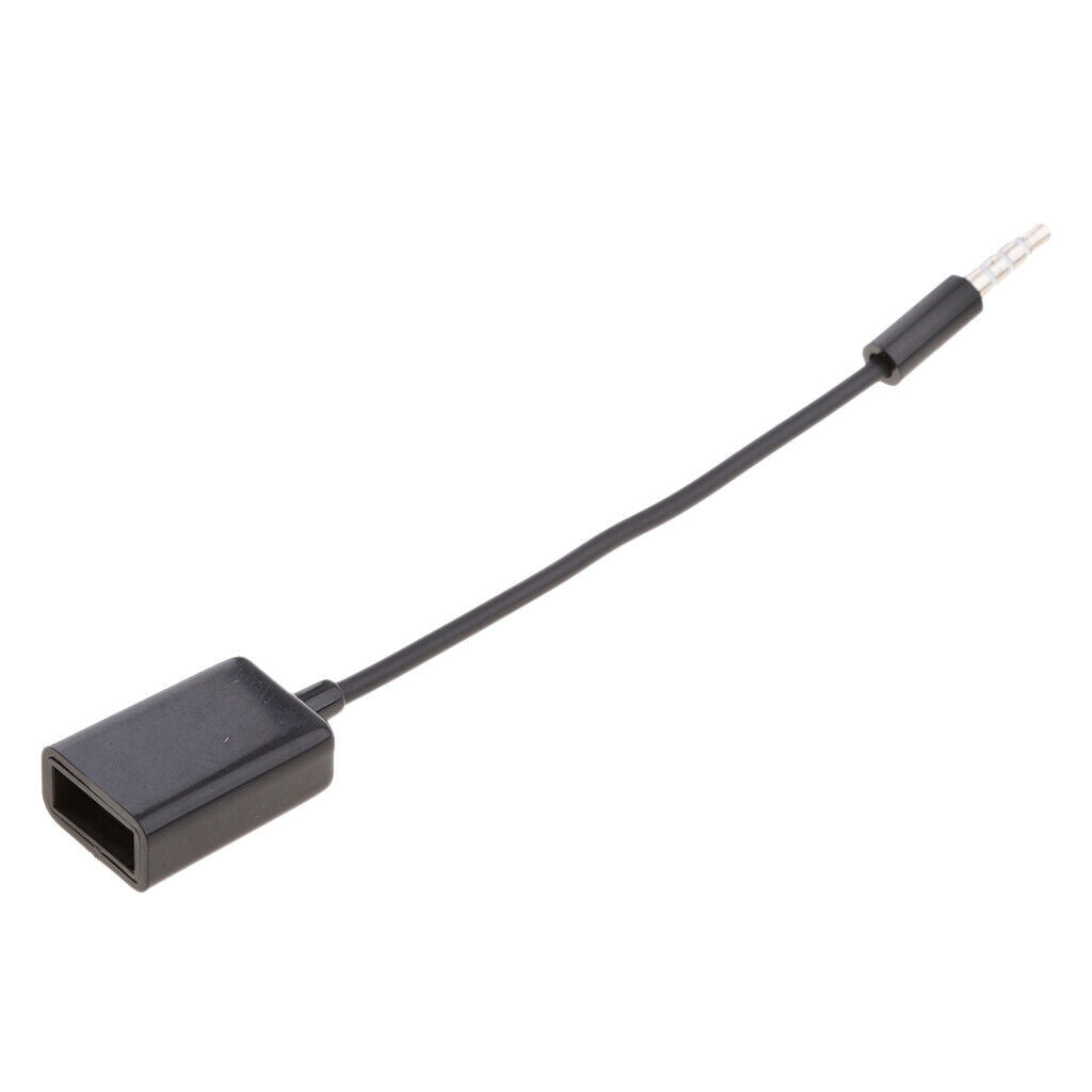 3.5mm Car Male Audio AUX Headphone Plug to USB 2.0 Female Jack Cable Adapter