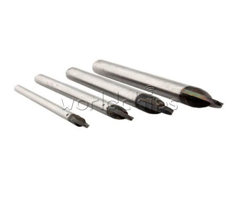 4PCS Marble 4/6/8/10mm Glass Spear Head Cretive Drill Bits Ceramic Tile Set