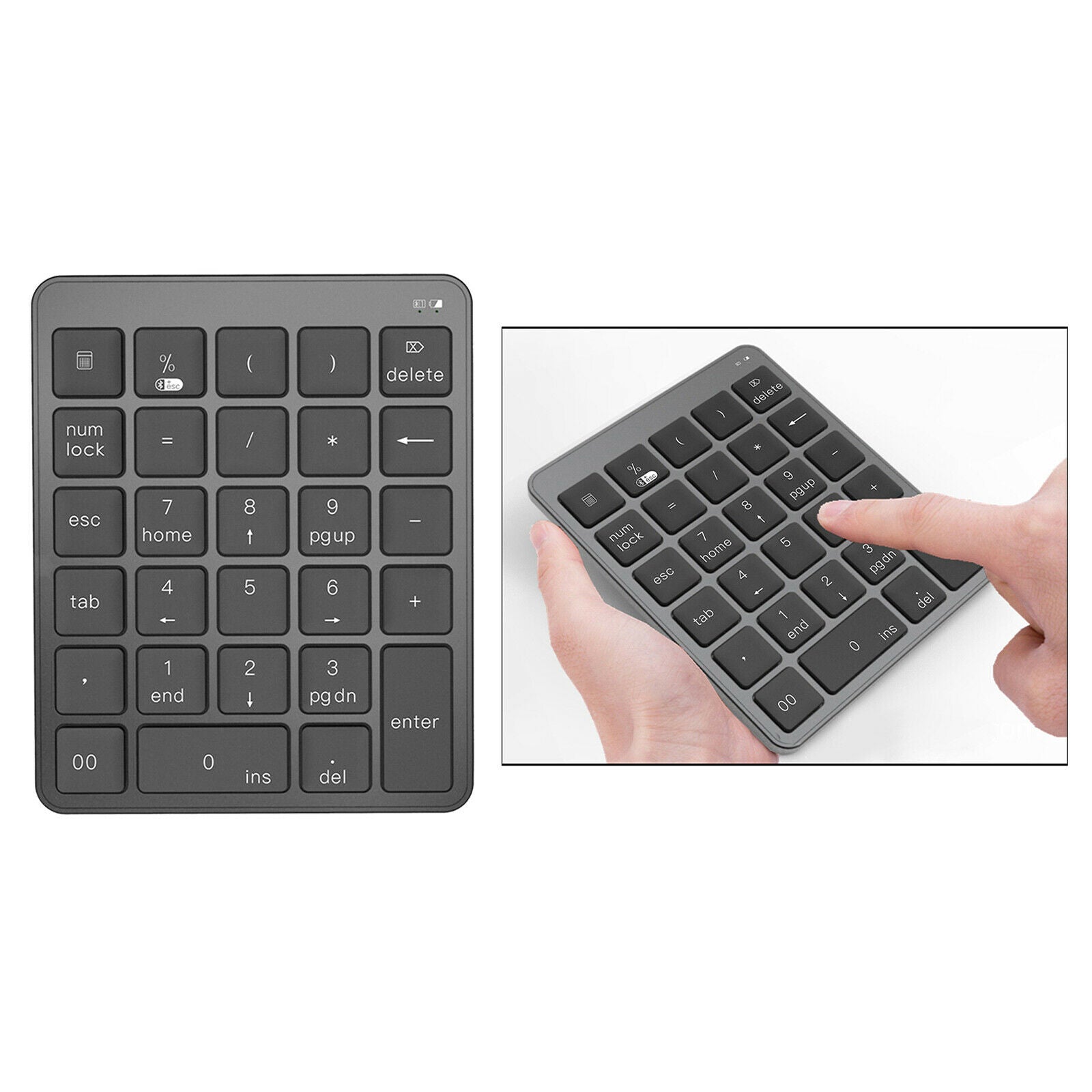 Portable 28-Key Numeric Keypad Financial Accounting Data Entry For Laptop PC