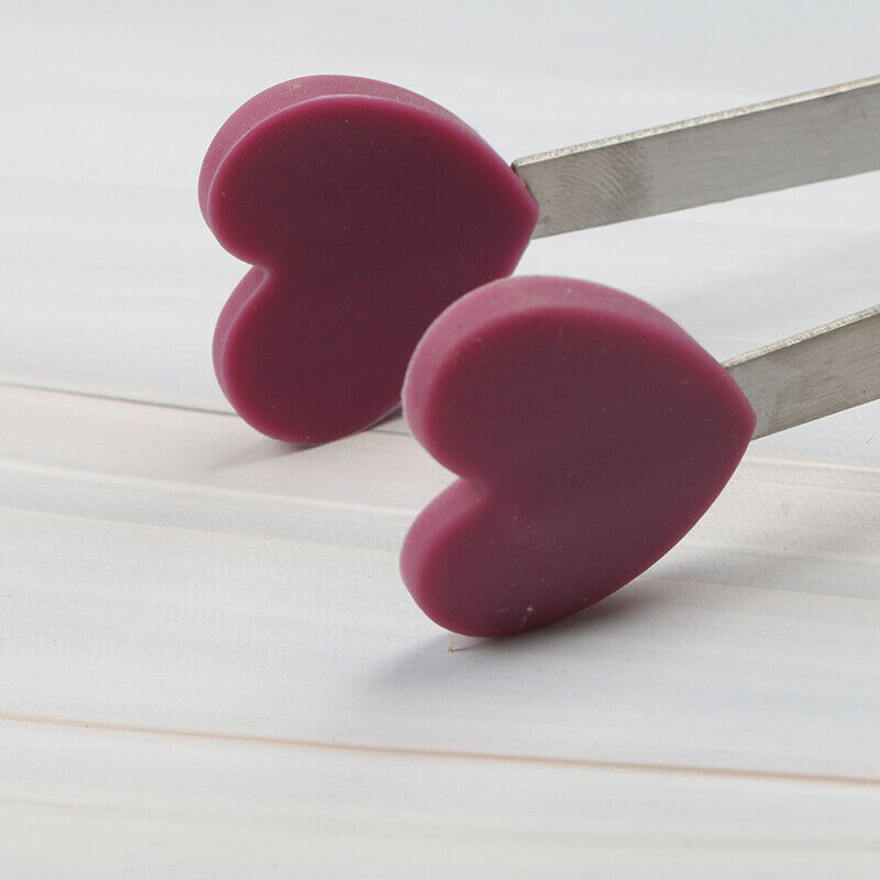 1Pc Silicone Clip Non-slip Ice Clip Stainless Steel Mini Food Clip Fruit .l8