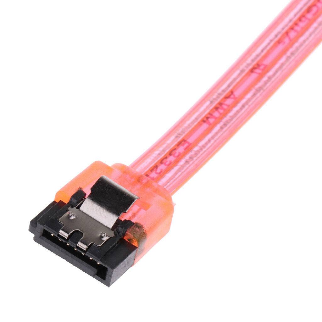 SATA Cable III 6Gbps HDD SDD Data Cable with Locking Latch 10 Inch for SATA HDD,