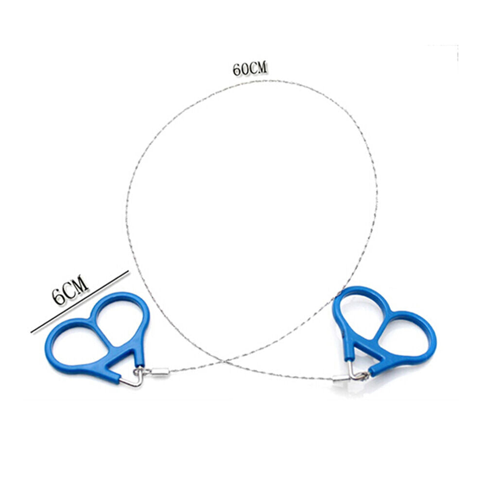 Stainless Steel Ring Wire Camping Saw Rope Outdoor Survival Emergency Too.l8