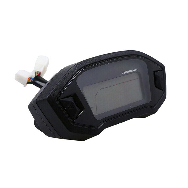 Motorcycle RPM14000 LCD Digital Odometer Speedometer Tachometer Gauge Trip Meter