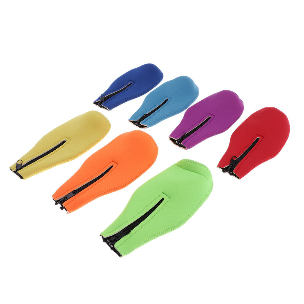 7 Color Rainbow Bottle Can Tin Cooler Holder Neoprene Zipper Chilling Full Cover