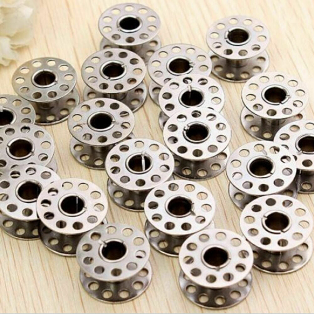 20 Pcs   Metal Stainless Sewing Machine Bobbins