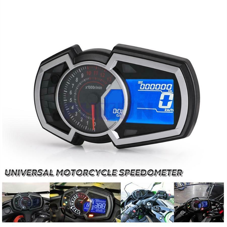 Digital Speedometer Tachometer Odometer For 4 Stroke 1/2/4 Cylinders Motorcycle