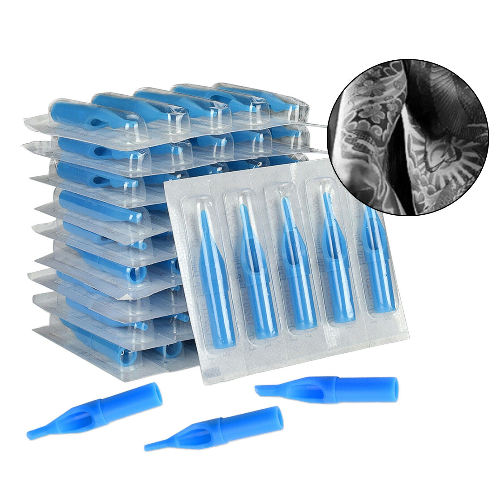 Disposable Tattoo Tips Assorted for 3RL 5RL 7RL 9RL 5M1 Tattoo Needles