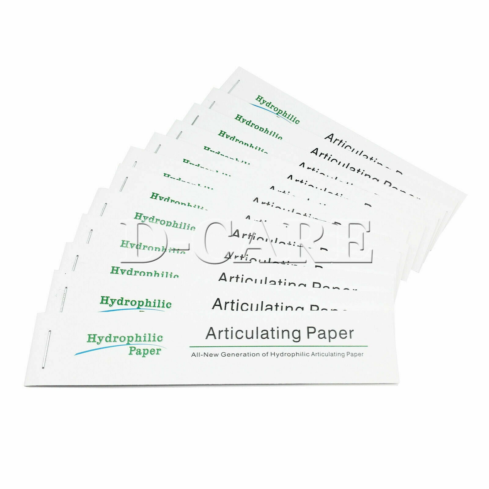 Dental Hydrophilic Paper Articulating paper 60Books Straight bar type 110*21mm