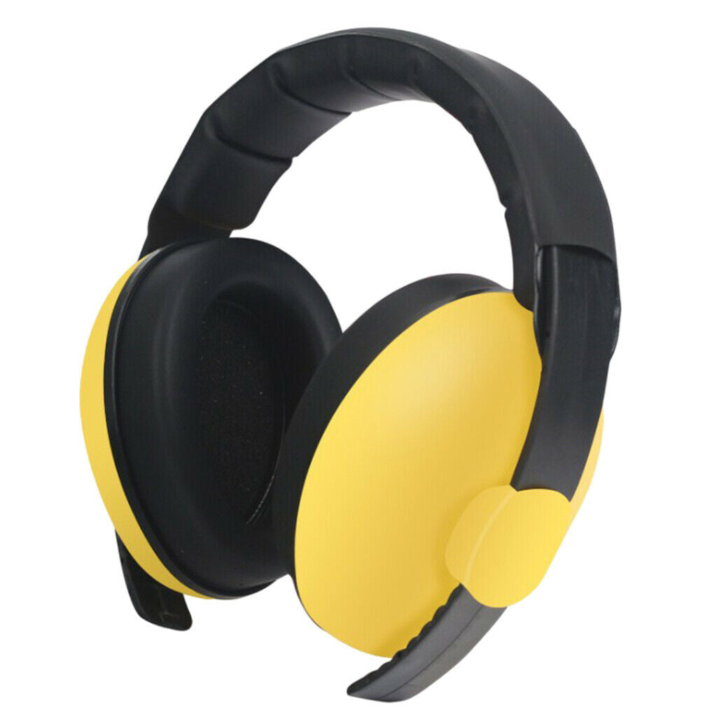 2xBaby Kids Ear Defenders Noise Reduction Protector Muff Earmuffs yellow