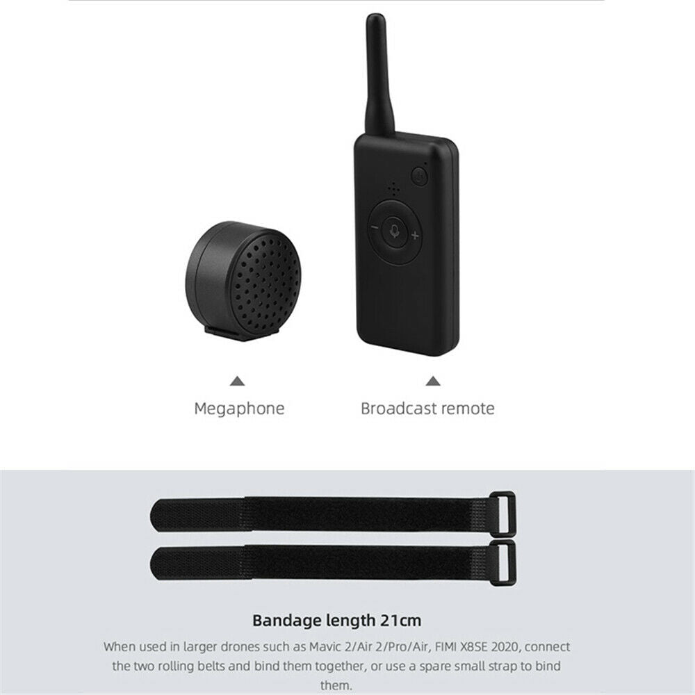 Drone Speaker Wireless Megaphone Broadcasting Loudspeaker for DJI Air 2S/Mini