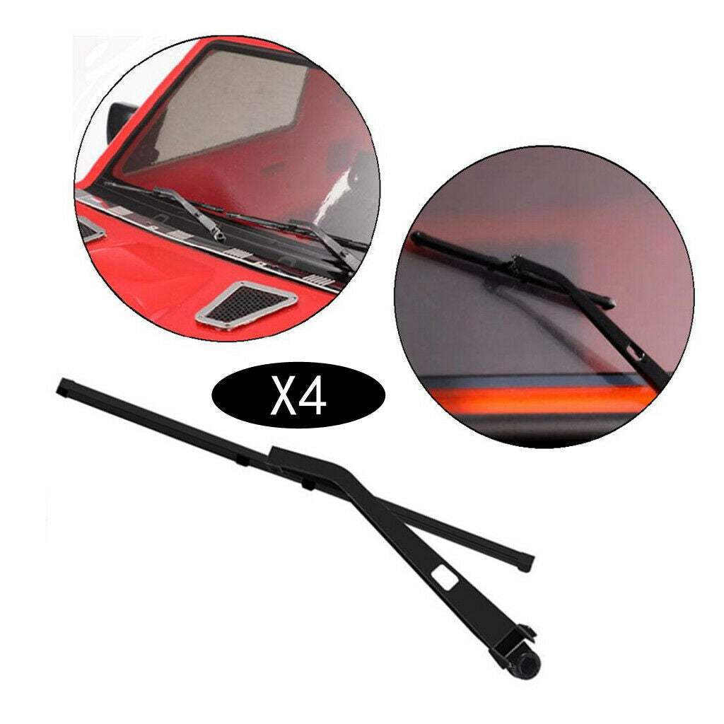 2-Pair RC Upgrade Windscreen Wiper for 90046 SCX10III 1:10 RC Crawler Body
