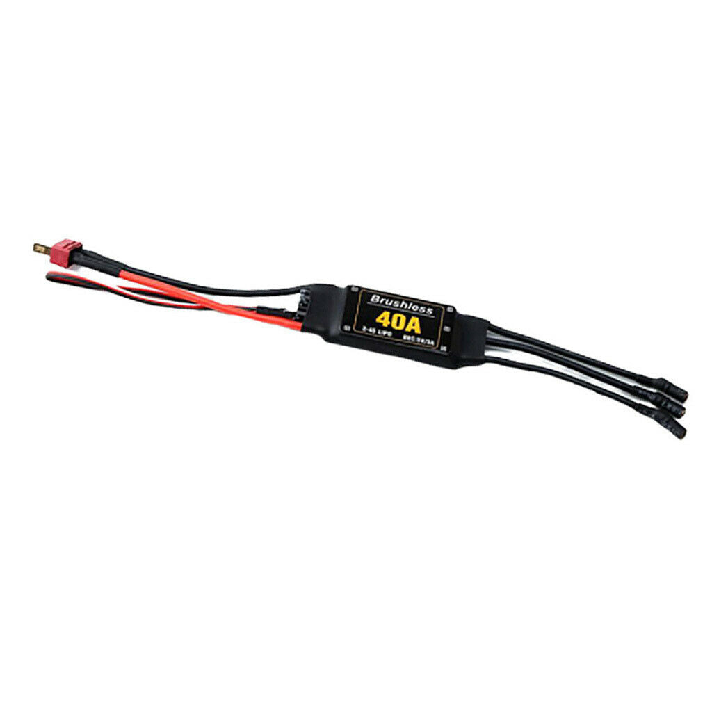 40A ESC Brushless  â€‹â€‹Controller with T Connector And 3.5mm Banana