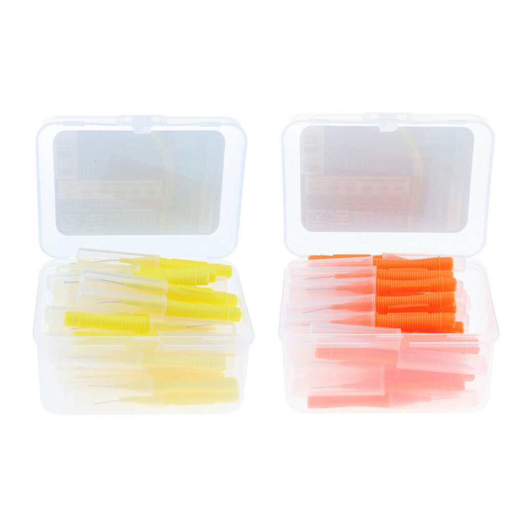 Bulk 80pcs Interdental Brushes Hygiene Tooth Brush Tooth Cleaning Tool