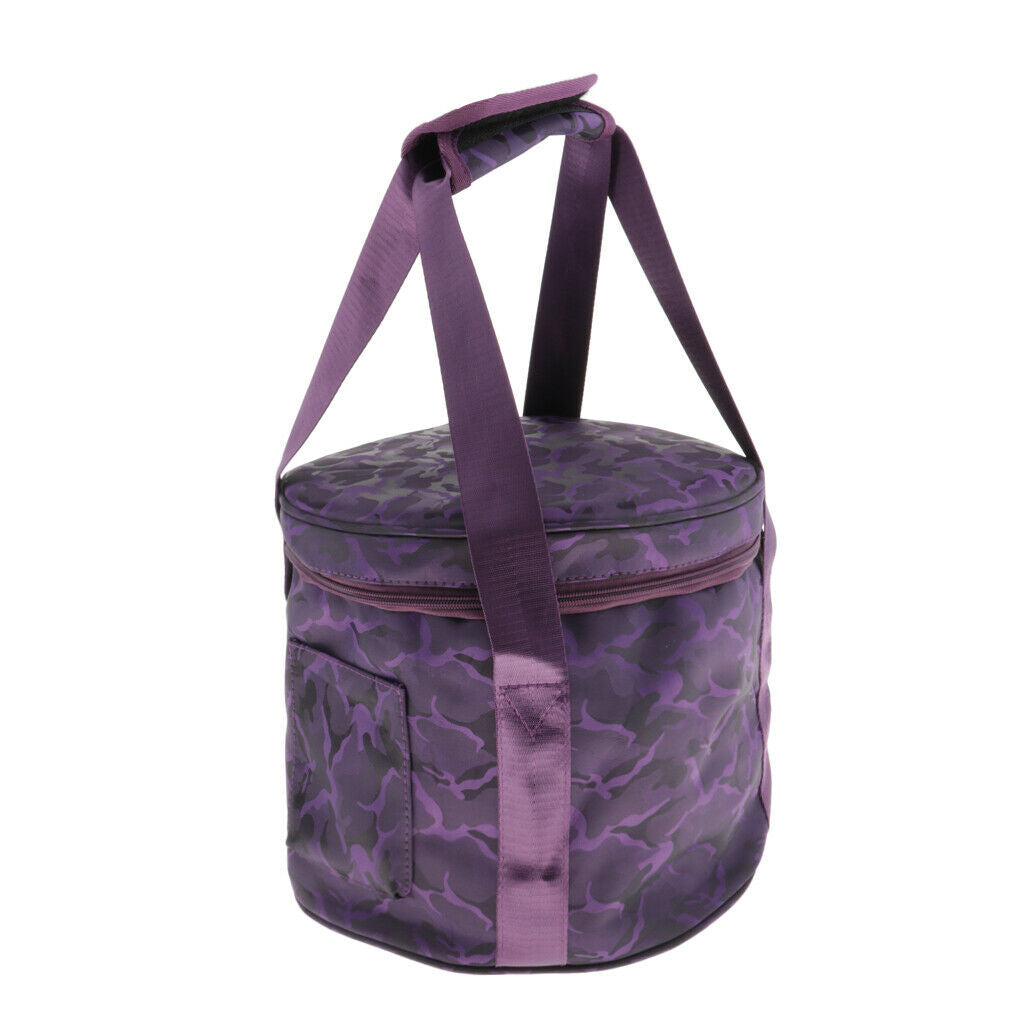 Thicken Double Zipper Portable Bag for Singing Bowl Case 10inch Camouflage
