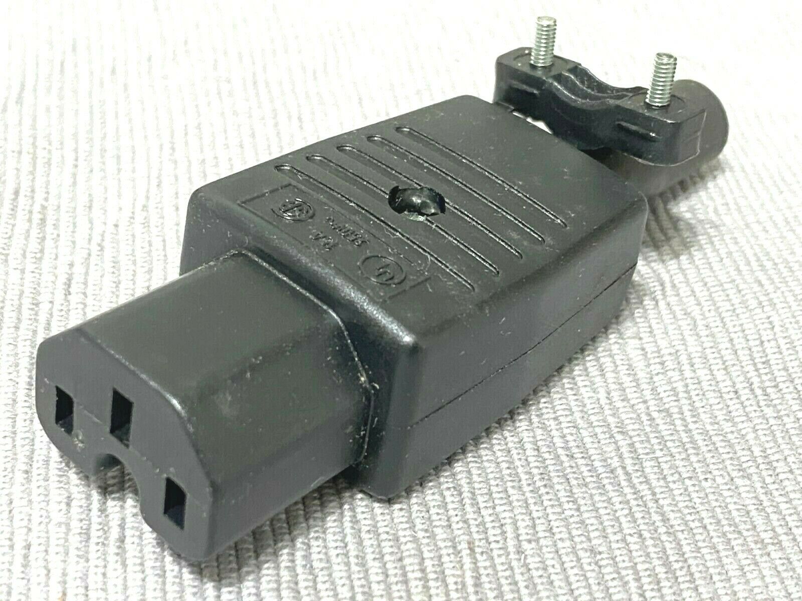 1pcs - SCHURTER 4300.0603 IEC 15A 250Vac rewireable Cable Connector Swiss Made