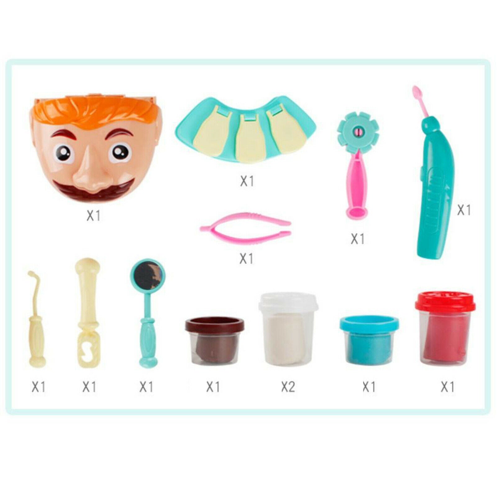 Kids Dentist Pretend Role Toys Doctor Kit Playset for Kids Early Development