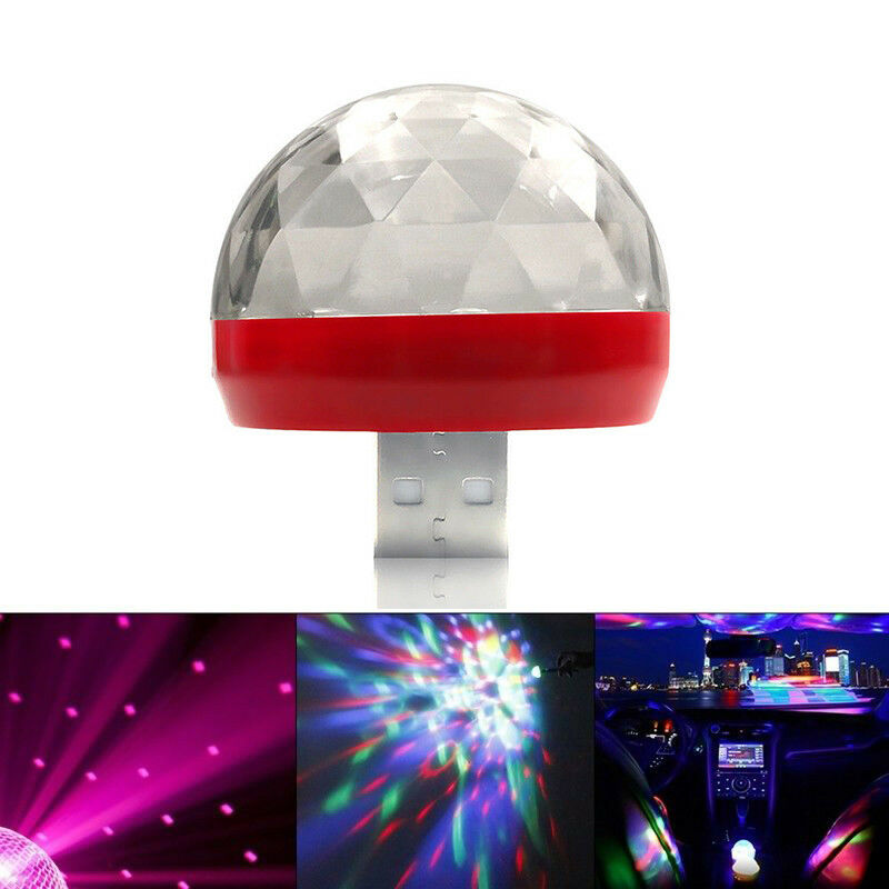 Universal Car Interior Atmosphere Neon Lights Colorful LED USB RGB Music Lamp
