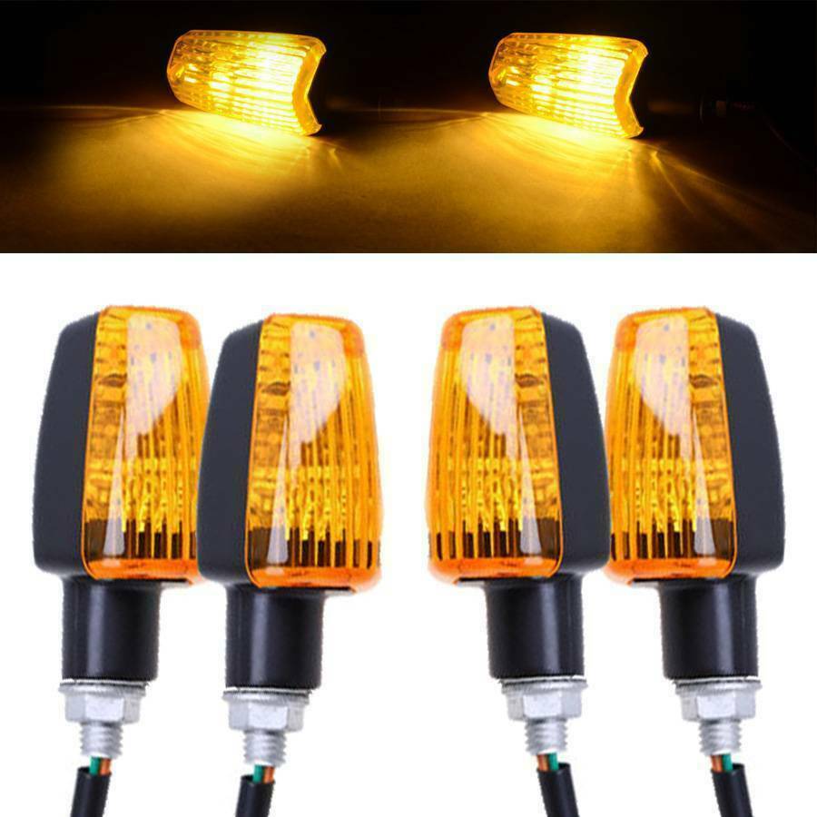 4PCS Turn Signals Indicator Lights Universal Motorcycle Dirt Pit Bike Scooter