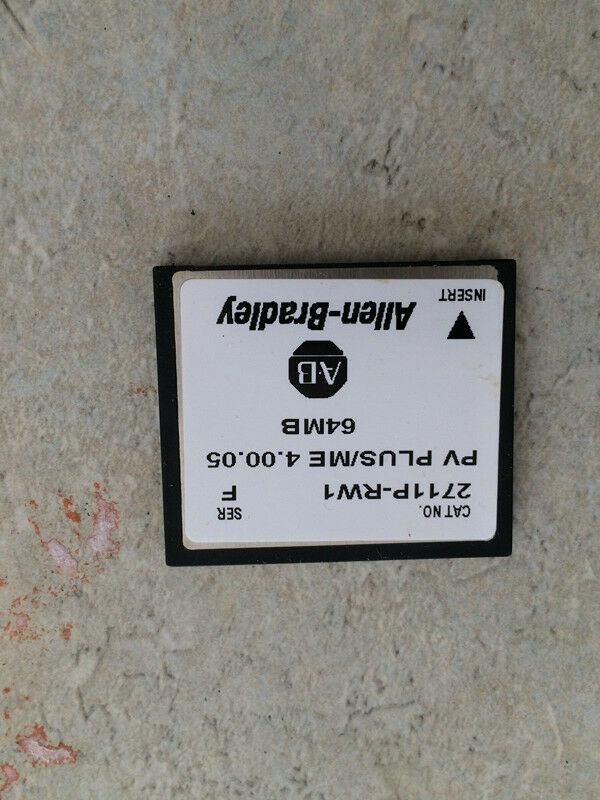 1 PC  AB Allen Bradley 2711P-RW1 PanelView Plus 64MB CompactFlash Card