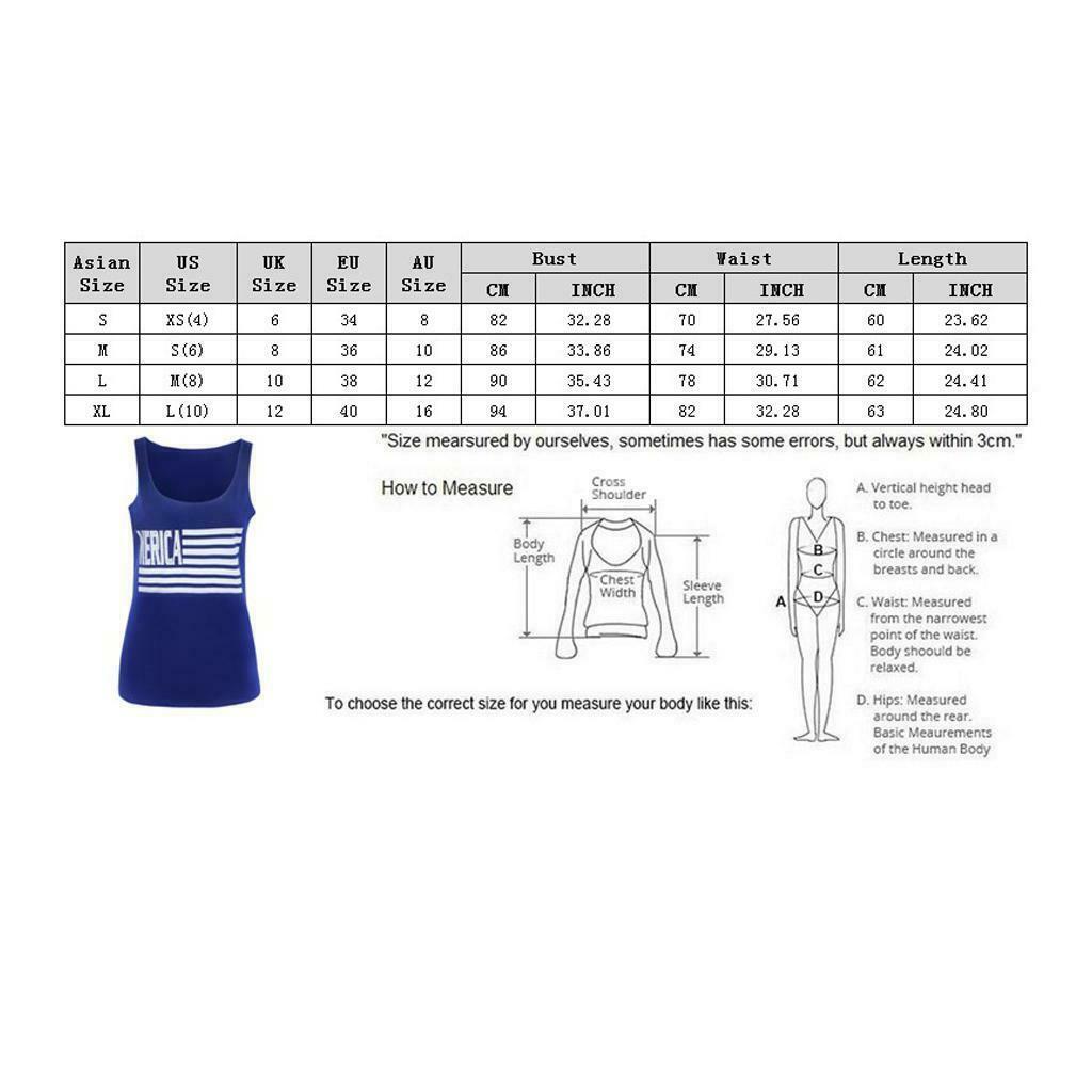 Fashion Women Vest Sleeveless Shirt Blouse Summer Casual Loose Tops Blue XL