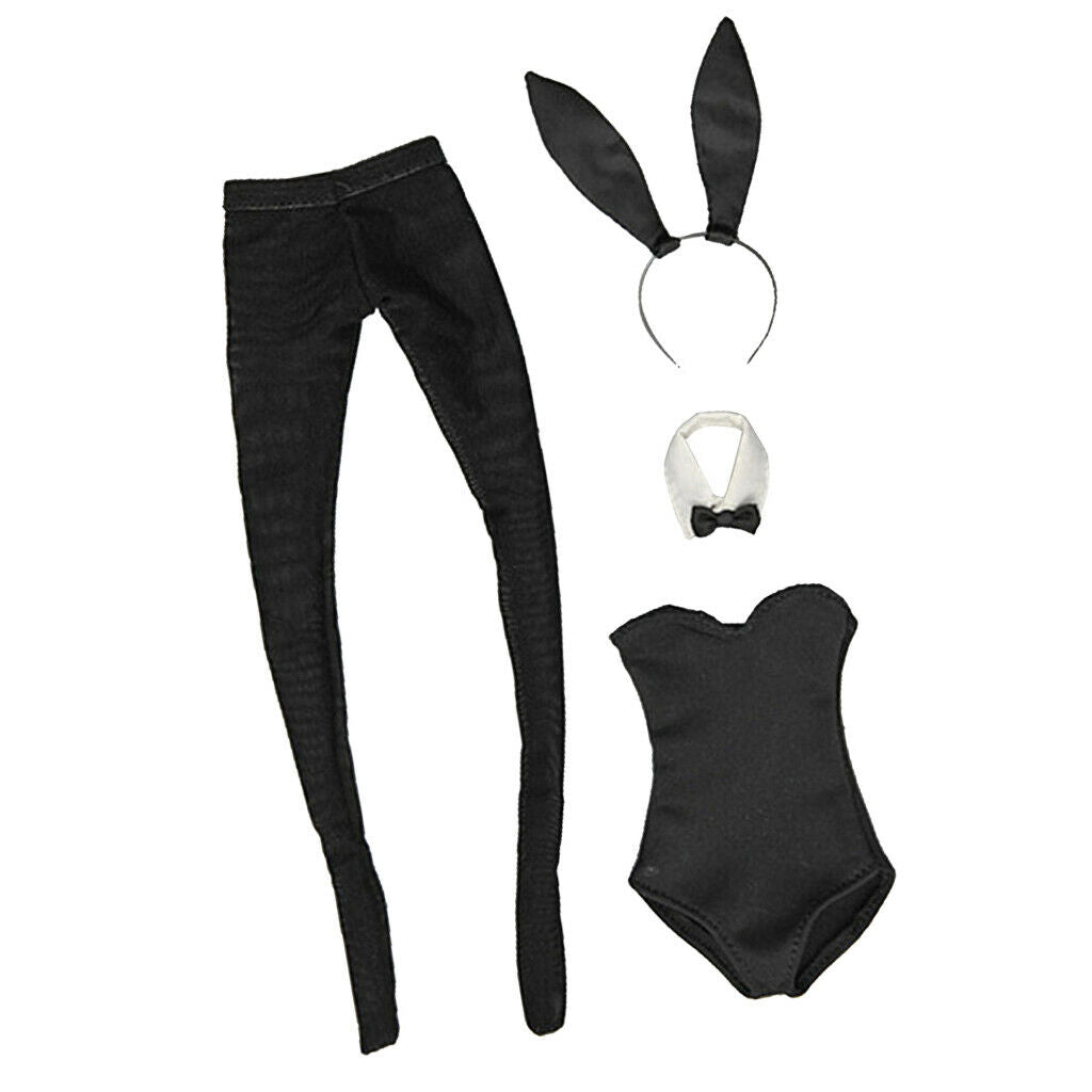 1/6 Scale Bunny Girl Costume Outfits for 12''  Action Figures Girl Body