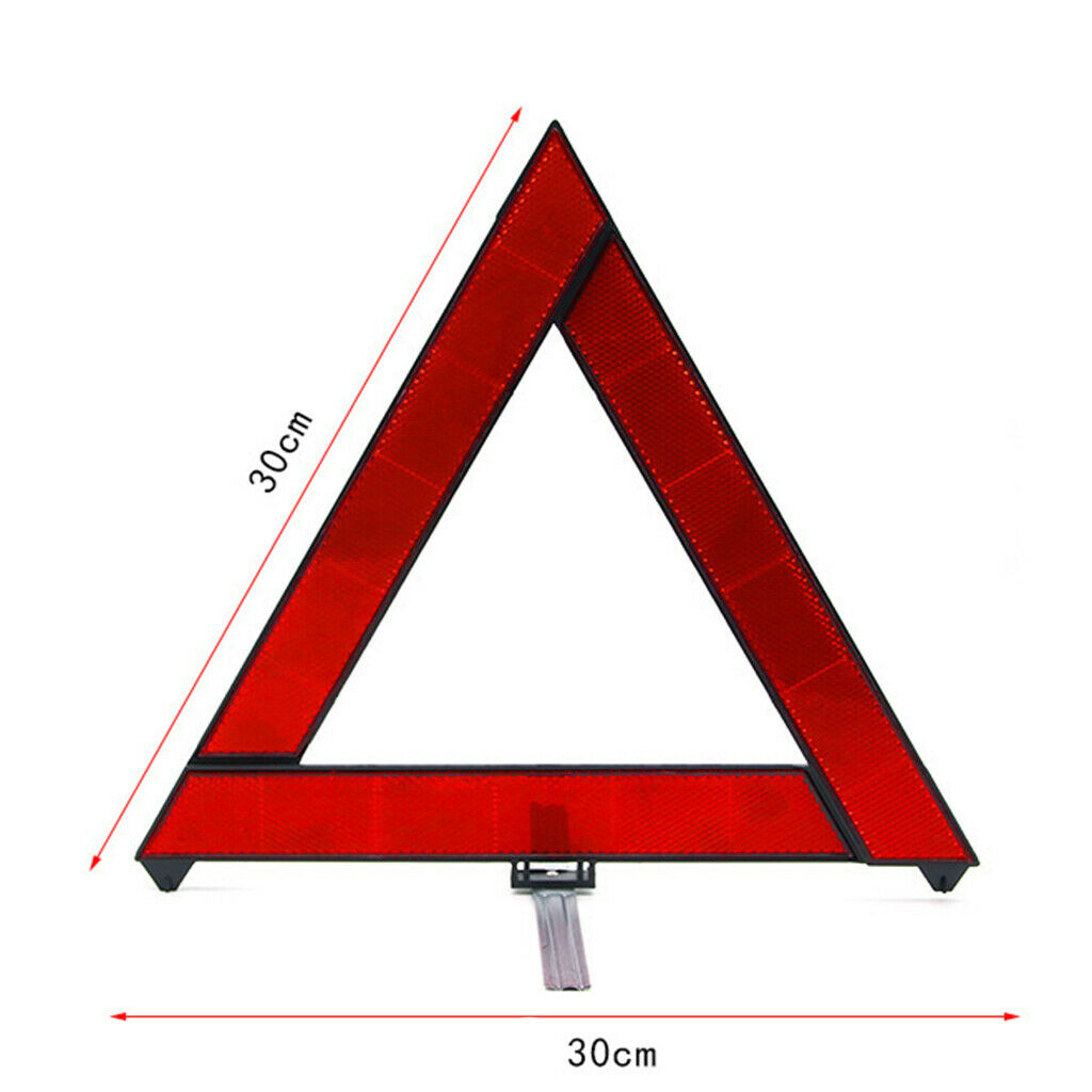 2x Car Emergency Triangle Reflective Hazard Tripod Stop Sign Reflector