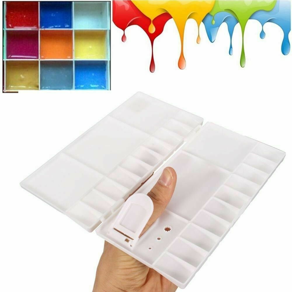 25 Grids Paint Palette Large Artist Tray Art  Watercolor Oil Plastic Craft Tool