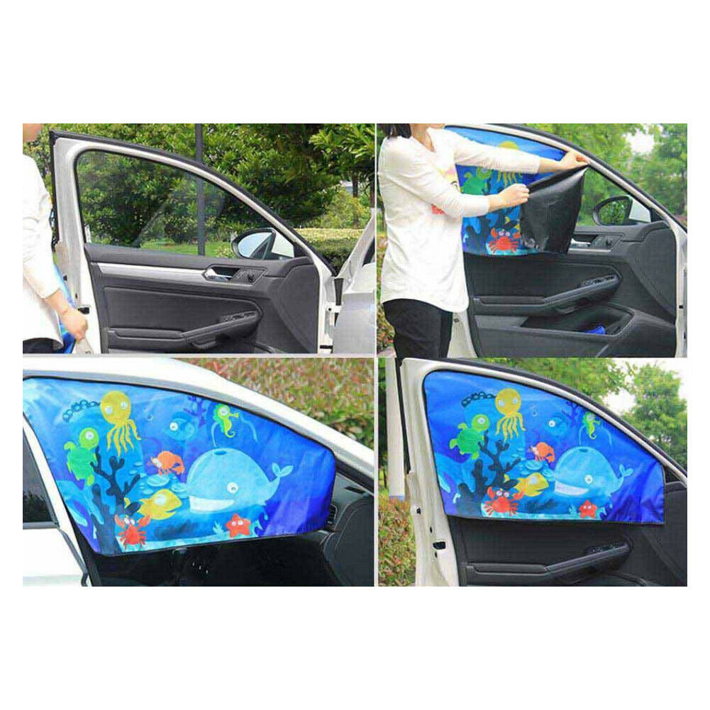 Foldable Car Magnetic Sun Block Curtain UV Protection Copilot Side Undersea PAT