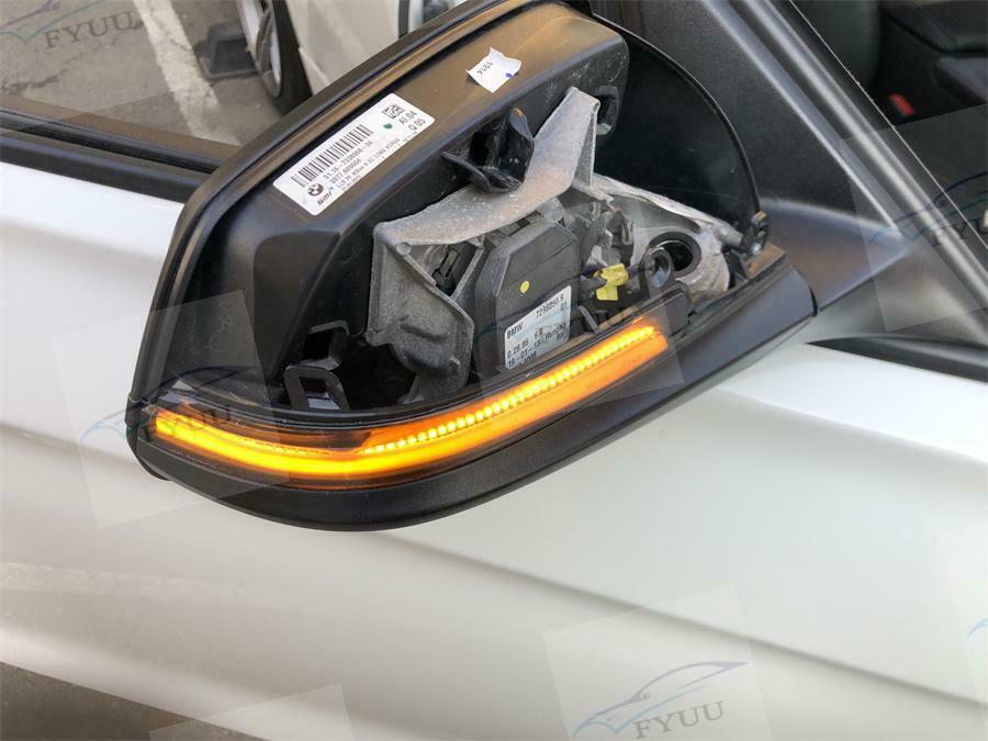 Dynamic Smoked Turn Signal LED Side Mirror Light For BMW 3 Series F30 F35 F80